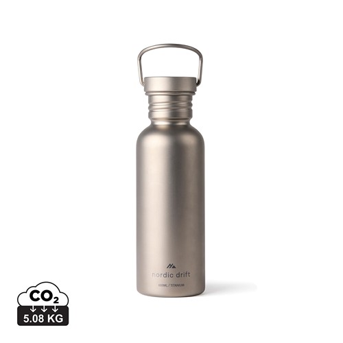Bouteille d'eau 600ml ultra légère titane Nordic Drift Trail