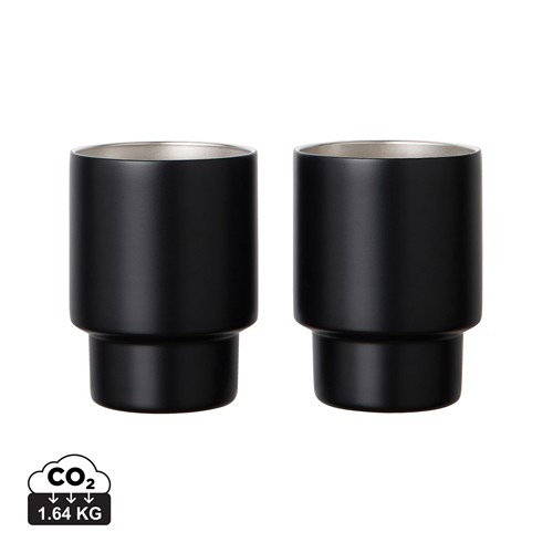 VINGA Set de 2 tasses en acier RCS Nagano