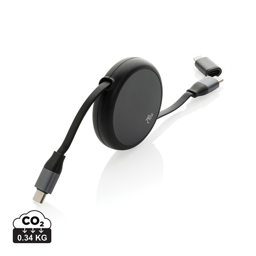 Câble rétractable 240W 2-en-1  en aluminium RCS Terra