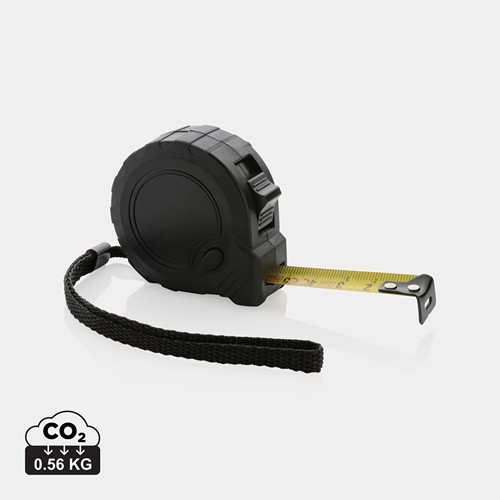 Mètre 3M/16 mm en plastique recyclé RCS avec bouton d'arrêt