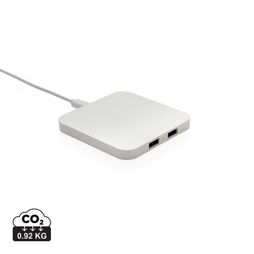 Chargeur 10W avec ports USB en plastique recyclé RCS