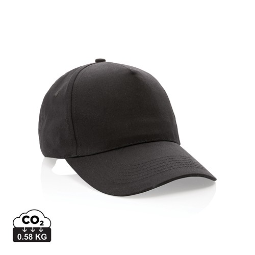 Casquette 5 panneaux en coton recyclé 190gr IMPACT