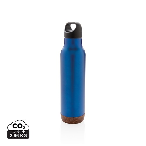 Bouteille isotherme étanche avec finition liège