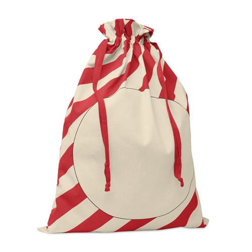 LAUKKU Grand sac coton Père Noël