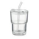 SIP Gobelet verre et paille 400ml