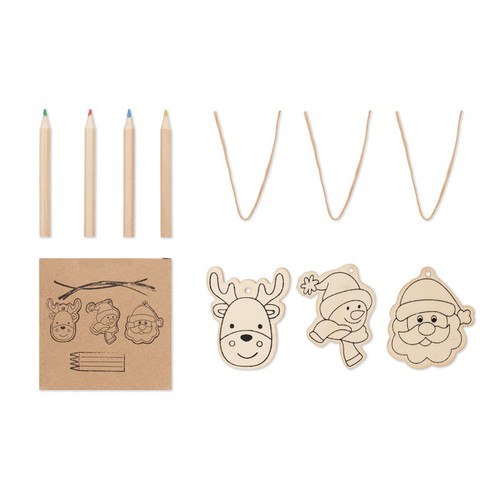 FUNCOOL Décorations en bois à dessiner