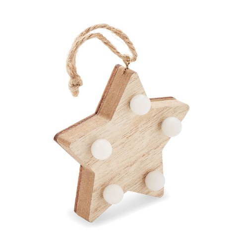 LALIE Étoile en bois avec lumières