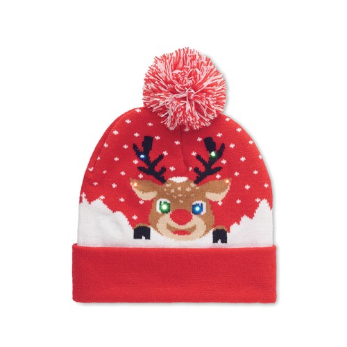 SHIMAS LIGHT Bonnet de Noël tricoté avec LED