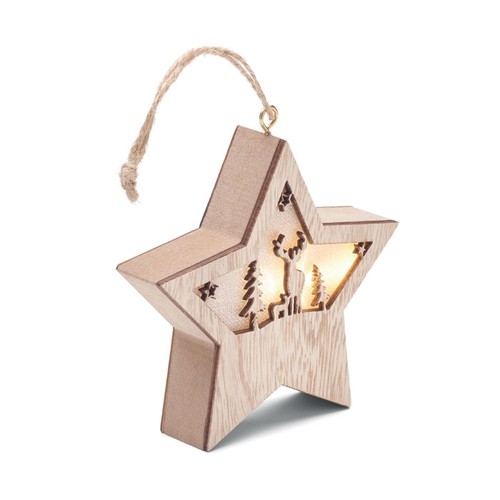 STARLIGHT Suspension étoile MDF avec led