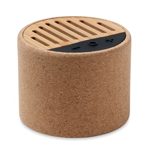 ROUND + Haut-parleur sans fil liège