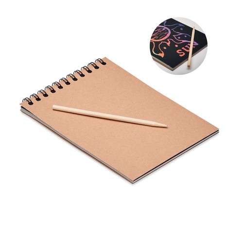 BLACK Carnet de papier à gratter