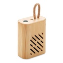 REY Haut-parleur sans fil bambou 3W