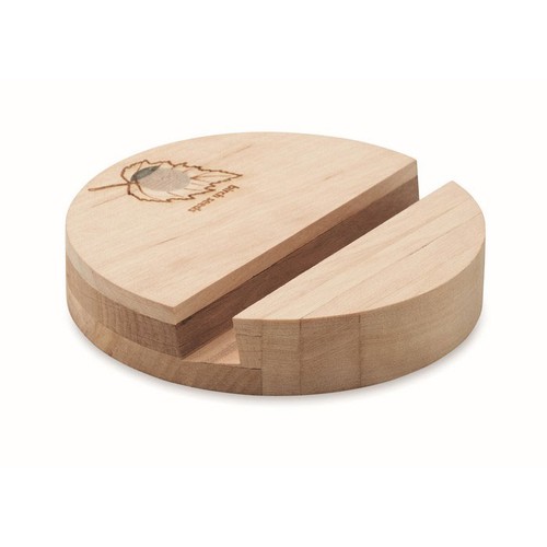 GROW ROUND STAND Support de téléphone en bouleau