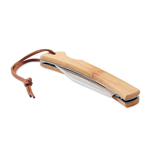 MANSAN Couteau pliable en bambou