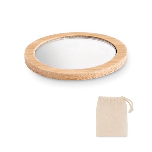MALAY Miroir de poche en bambou