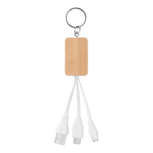 CLAUER Câble Bambou 3 en 1