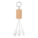 CLAUER Câble Bambou 3 en 1