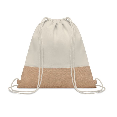 INDIA Sac à cordon avec détails jute