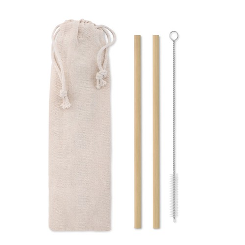 NATURAL STRAW Paille bambou avec brosse.