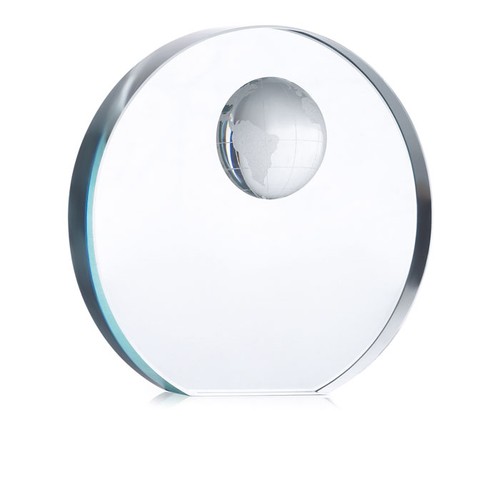 MONDAL Trophée globe en verre