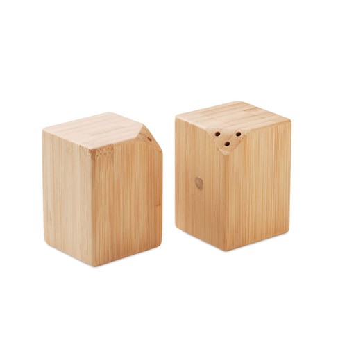 BOTH Set sel et poivre en bambou
