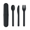BITEFUL Set de couverts et étui en PLA