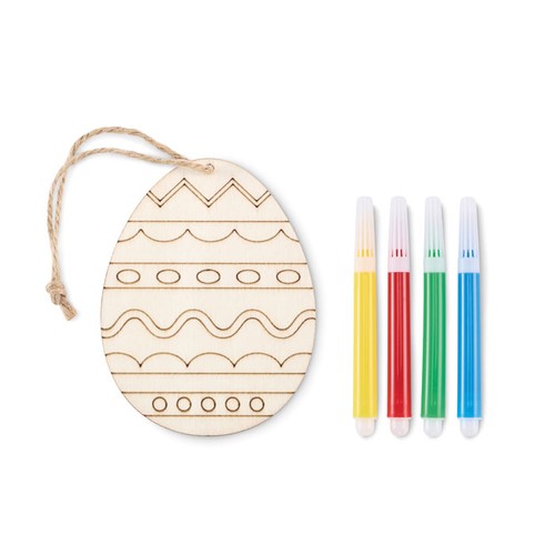 DREGG Set de peinture sur œuf en bois