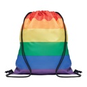 BOW Sac à cordon arc-en-ciel RPET