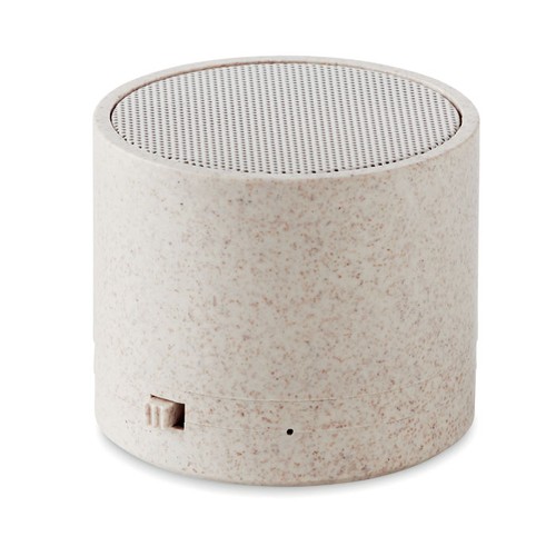 ROUND BASS+ Haut-parleur s/ fil paille blé