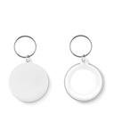 PIN KEY Porte-clés en métal insert papier